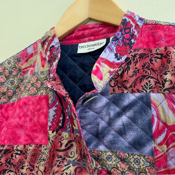 Breckenridge Quilted Patchwork Paisley Jacket
Pink Purple Women's PL Bright - Picture 2 of 11